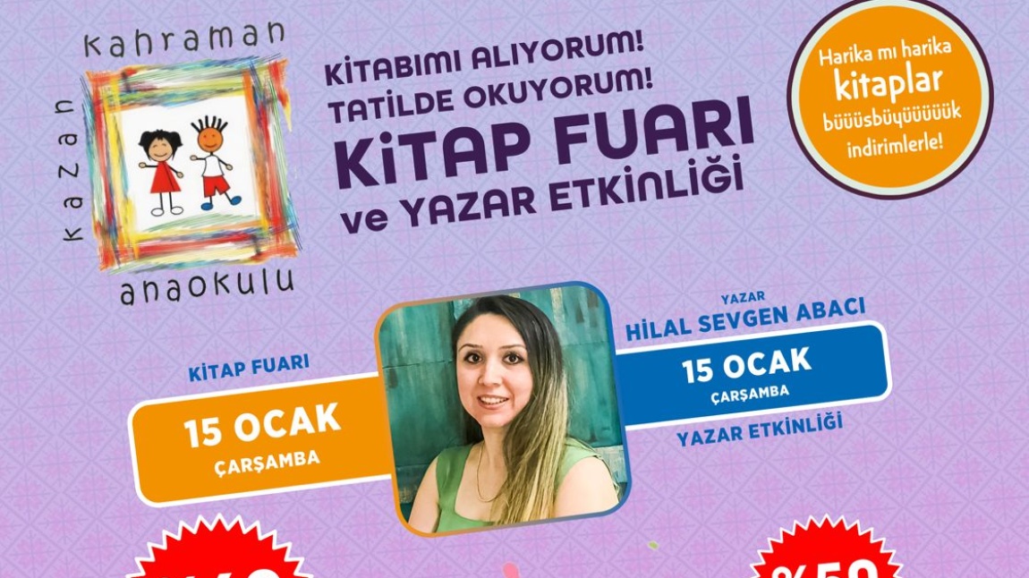 KİTAP FUARI VE YAZAR ETKİNLİĞİ